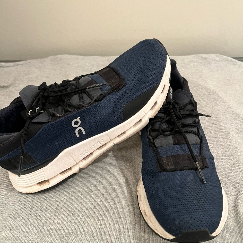 On Running Navy and Black Sneakers